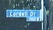 Cordell Dr. sign