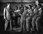the Penguins with Johnny Otis in 1956