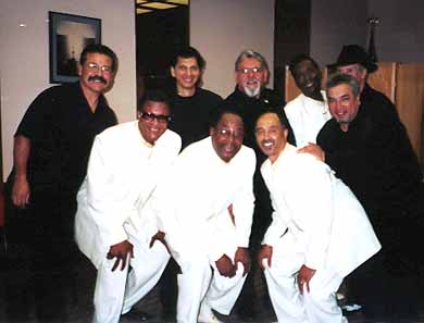 The Dubs backstage with The Boomers